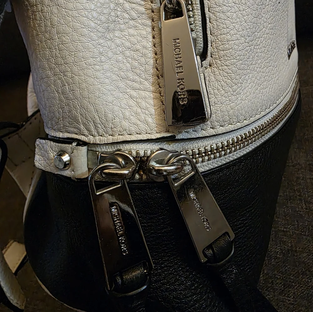 Michael Kors‎ White and Black Backpack